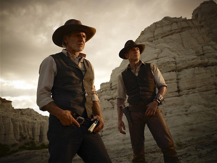 Cowboy Daniel Craig knokt tegen aliens Cowboy Daniel Craig knokt tegen aliens