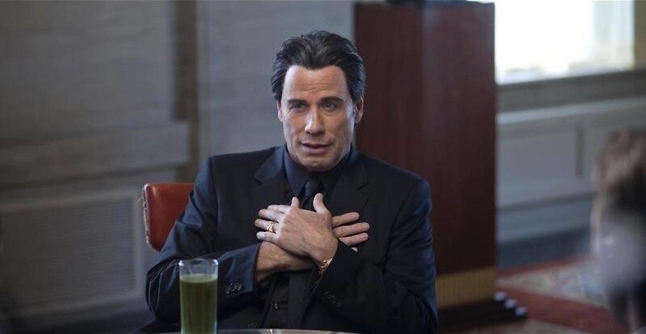 John Travolta als maffiabaas John Travolta als maffiabaas