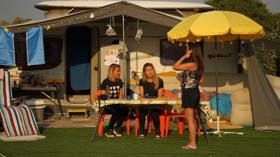 Nathalie, Judith, Melanie in Camping de Wildernis