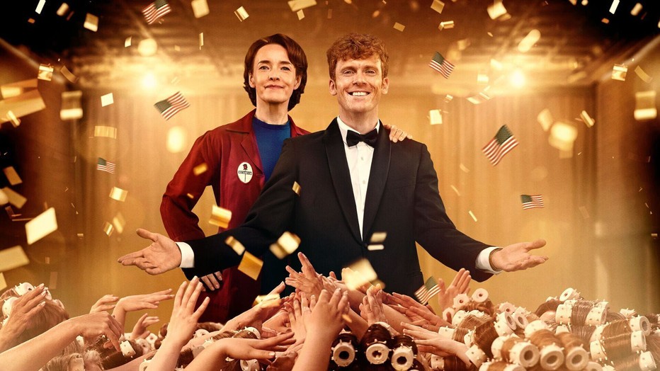 Maria Rossing en Morten Hee Andersen in Carmen Curlers