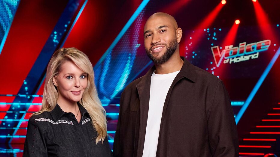 Chantal Janzen met Edson da Graça voor The Voice of Holland