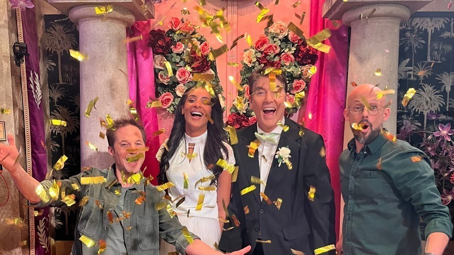 Dyantha Brooks en Bart Ettekhoven met Staf en Mathias Coppens Dyantha Brooks en Bart Ettekhoven met Staf en Mathias Coppens