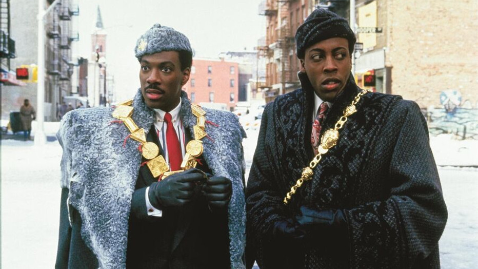 Eddie Murphy en Arsenio Hall in Coming to America