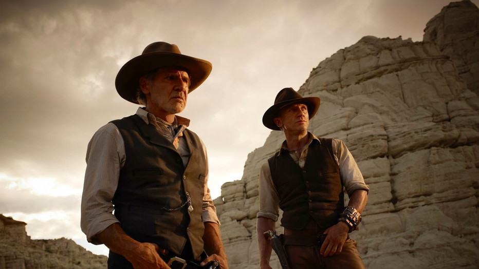 Harrison Ford en Daniel Craig in Cowboys & Aliens