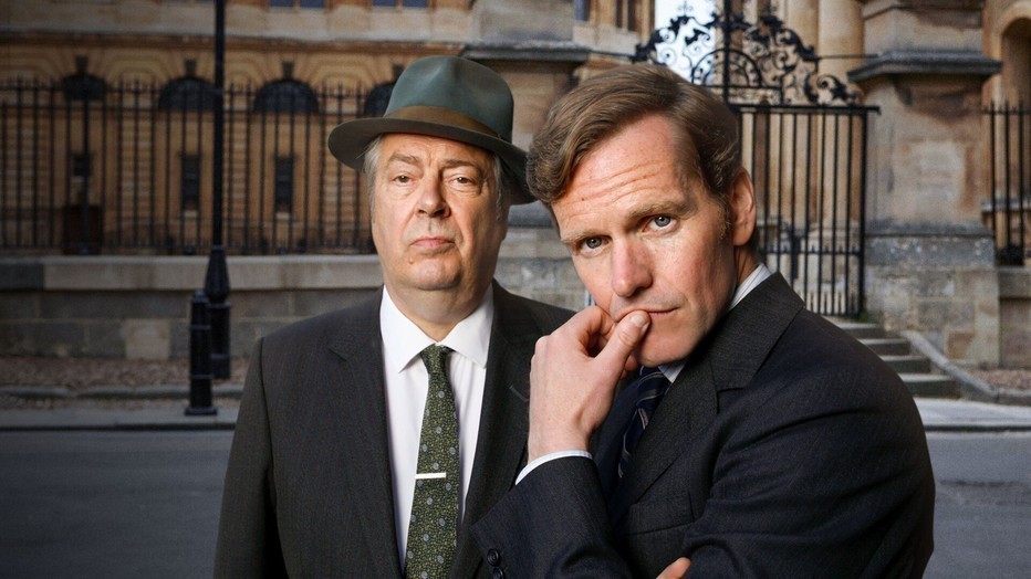 Shaun Evans en Roger Allam uit Endeavour Morse
