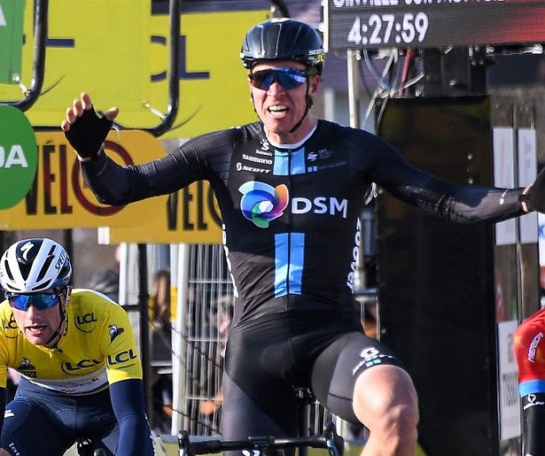 Cees Bol in actie tijdens Ronde van Slowakije