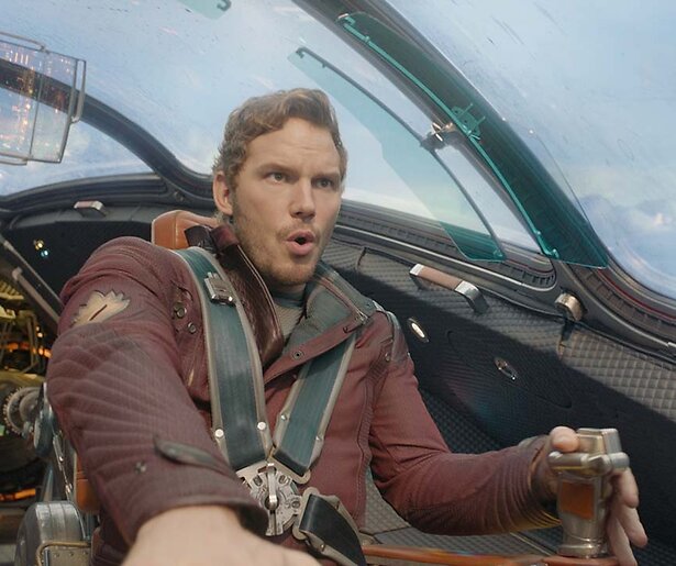 Chris Pratt is een ruimteheld in Guardians of the Galaxy