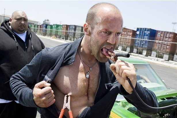 Jason Statham staat onder hoogspanning