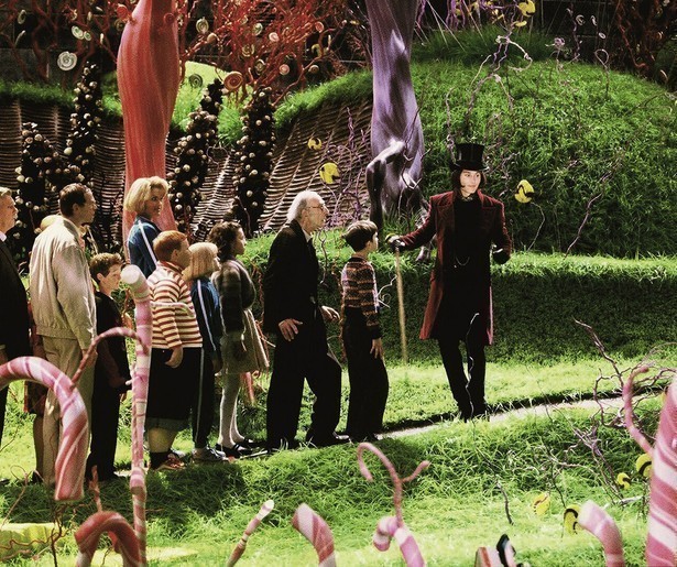 Johnny Depp als excentrieke chocolademaker in Charlie and the Chocolate Factory