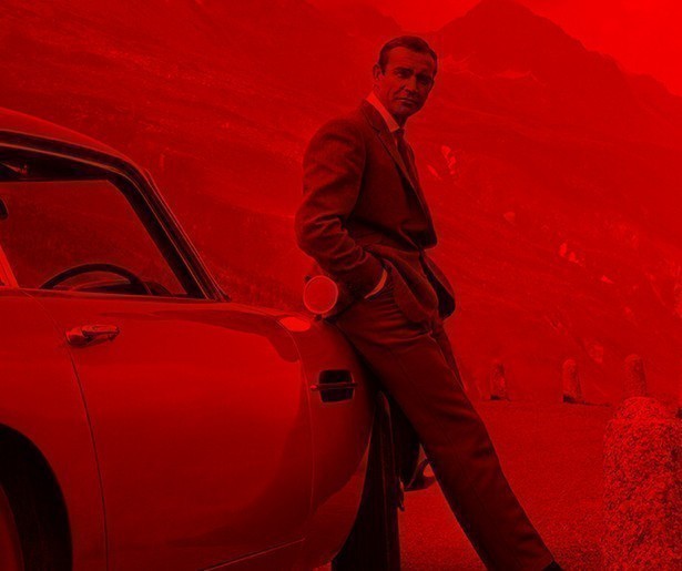 De spotlights gericht op Sean Connery in Close Up