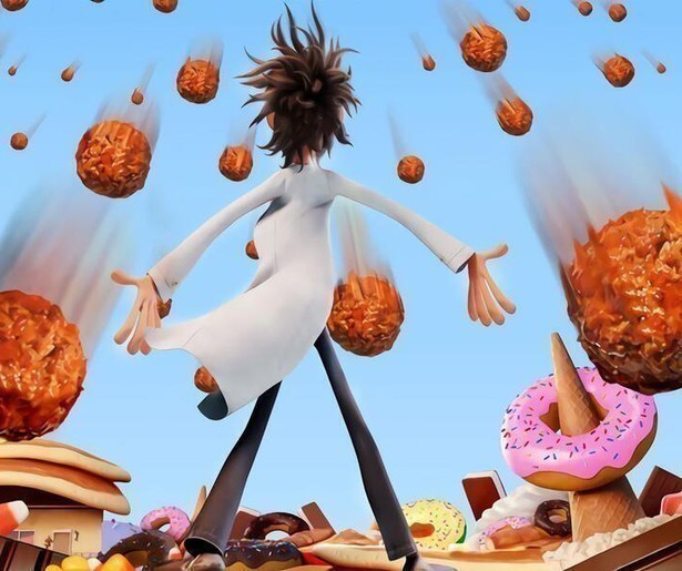 Gehaktballen vliegen door de lucht