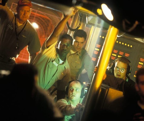 Denzel Washington en Gene Hackman kunnen geen kant op in Crimson Tide