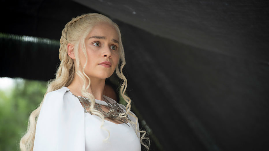 Emilia Clarke als the Mother of Dragons in Game of Thrones.