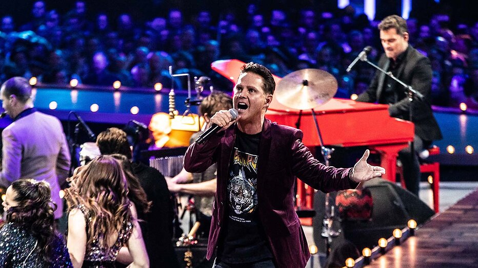 Danny de Munk tijdens Holland Zingt Hazes