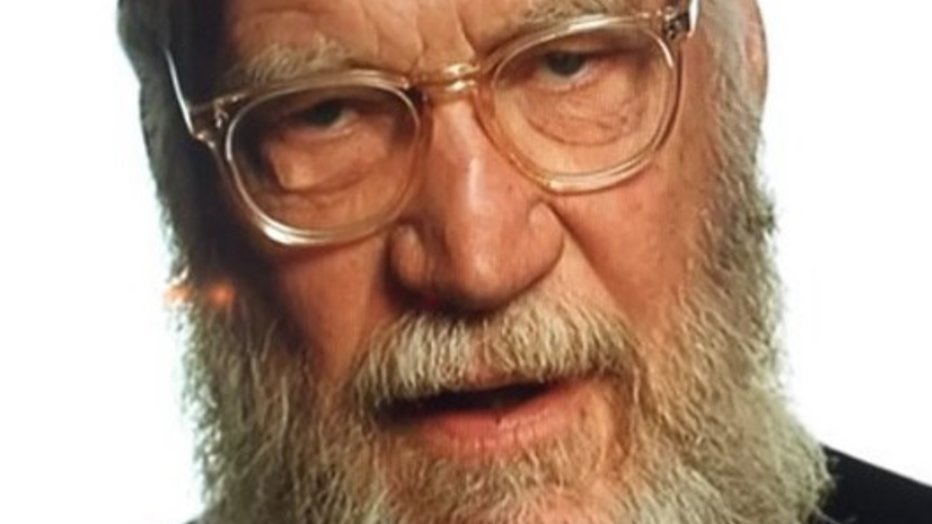 David Letterman heeft een enorme baard David Letterman heeft een enorme baard