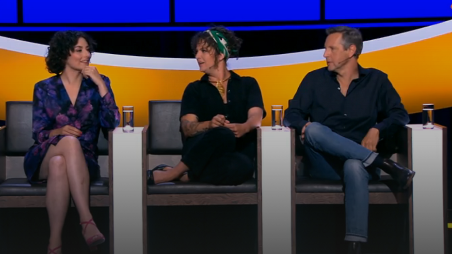 Nandi van Beurden, Renée Kapitein en Tom Kleijn in De Slimste Mens. Nandi van Beurden, Renée Kapitein en Tom Kleijn in De Slimste Mens.