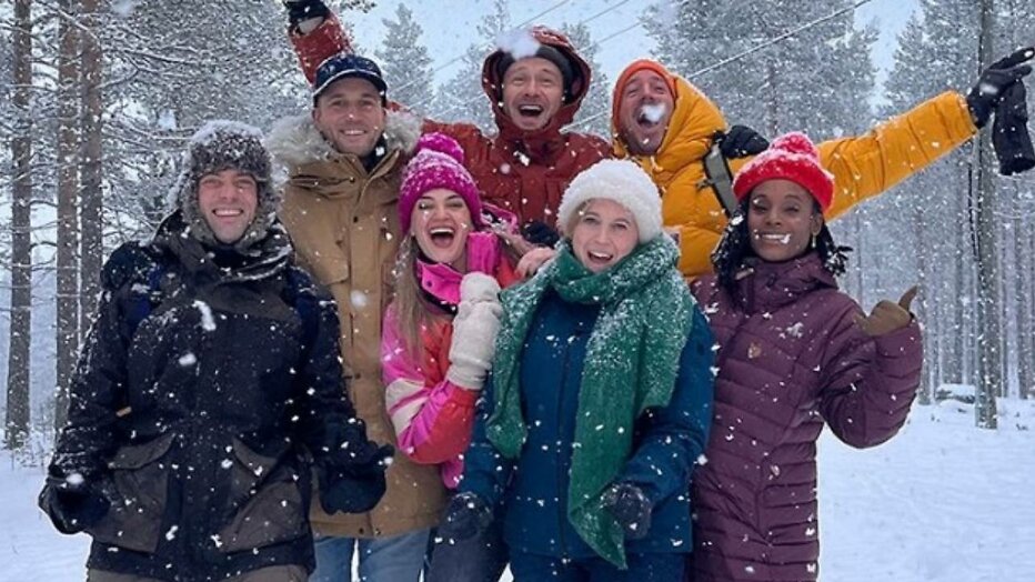 Cast van Dertigers in Lapland.