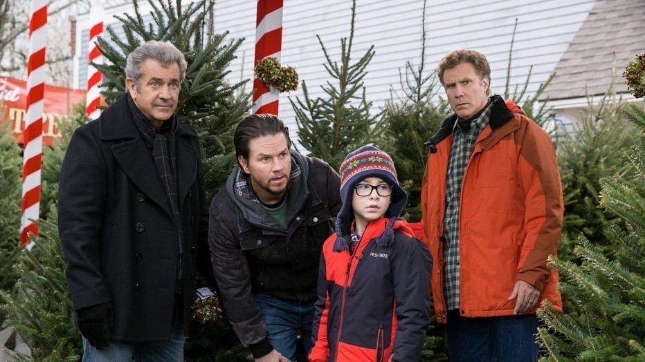 Mel Gibson, Mark Wahlberg en Will Ferrell in Daddy's Home 2