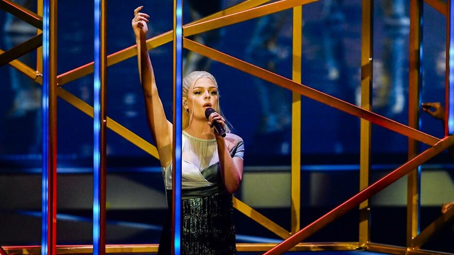 Davina Michelle op het Eurovisie Songfestival Davina Michelle op het Eurovisie Songfestival