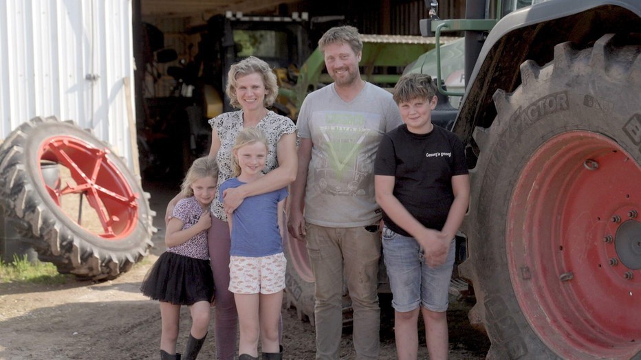 Familie Wieggers voor De Boer Op