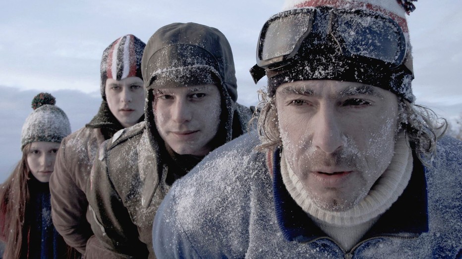 Chava voor in 't Holt, Lourens van den Akker, Cas Jansen en Chris Zegers