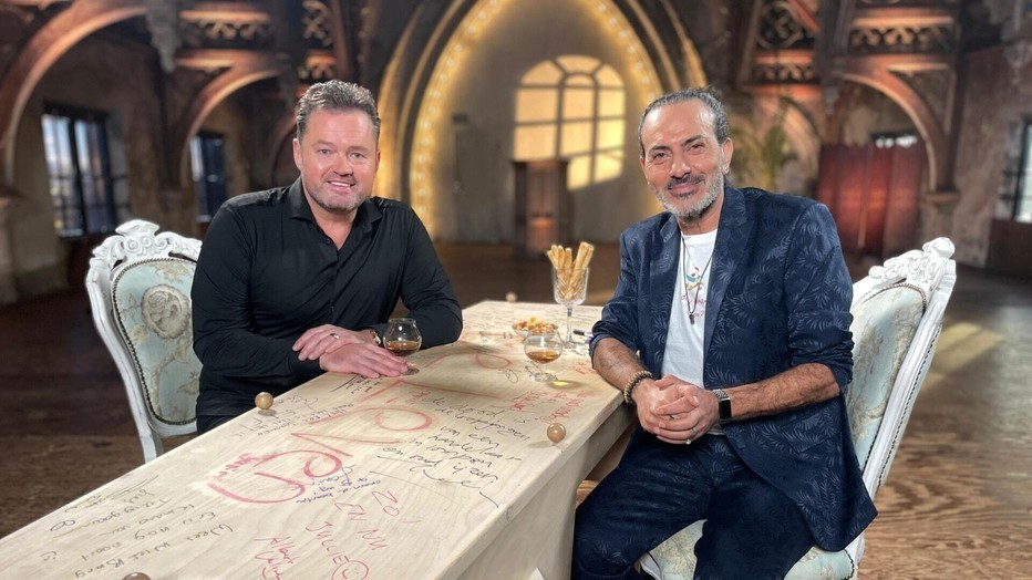 Frans Duijts en Kefah Allush voor De Kist