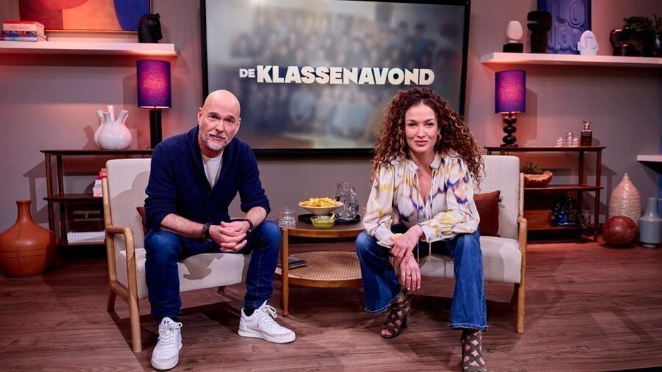 Rob Kamphues en Katja Schuurman voor De Klassenavond