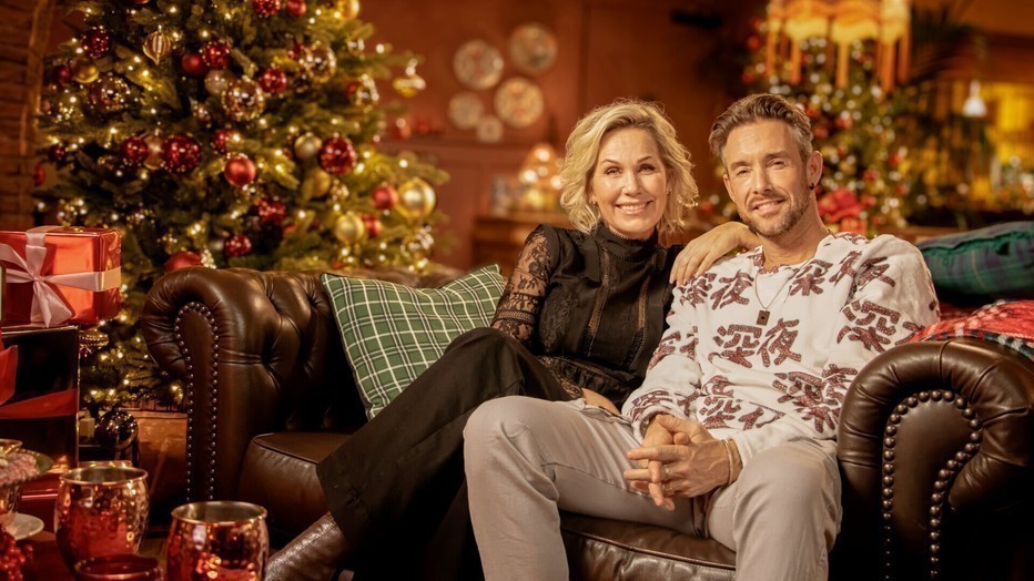 Charly Luske en Tanja Jess in De Sky Xmas top 50 Charly Luske en Tanja Jess in De Sky Xmas top 50