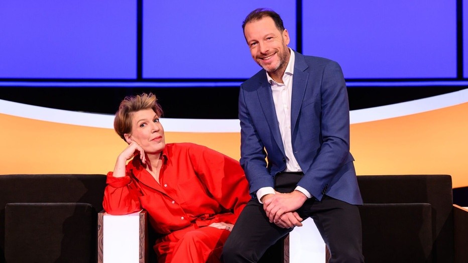 Paulien Cornelisse en Herman van der Zandt in De Slimste Mens