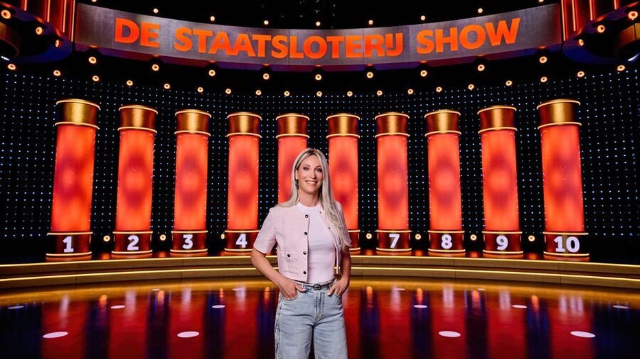 Hélène Hendriks voor De Staatsloterij Show