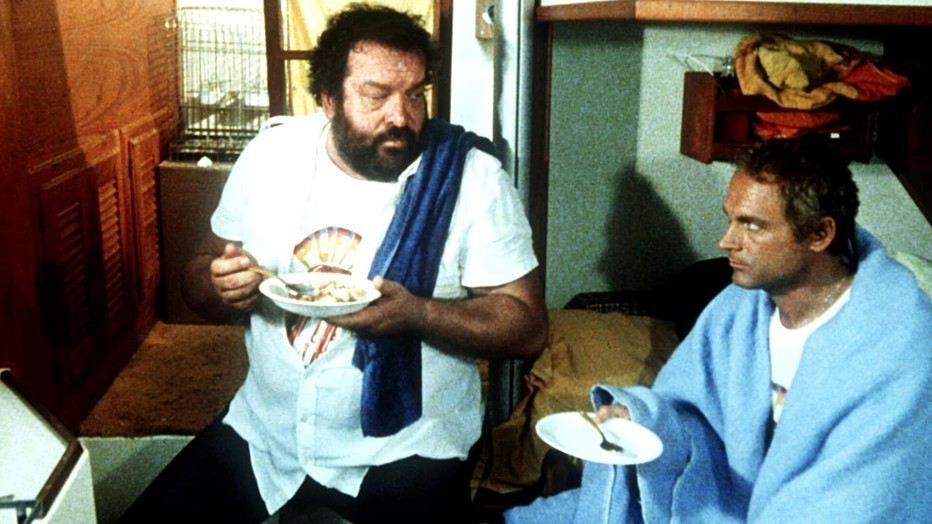 Bud Spencer en Terence Hill in De Vier Vuisten Hebben de Tropenkolder