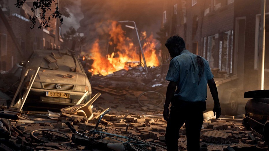 Joes Brauers als wijkagent Paul in De Vuurwerkramp