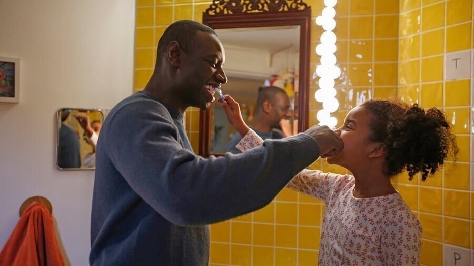 Omar Sy en Gloria Colston in Demain tout commence Omar Sy en Gloria Colston in Demain tout commence