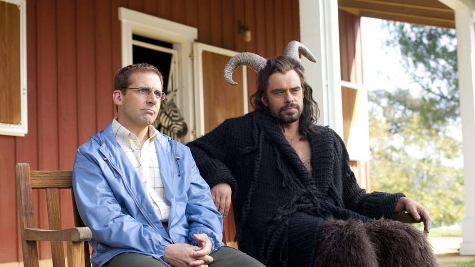 Steve Carrell en Jemaine Clement in Dinner for Schmucks