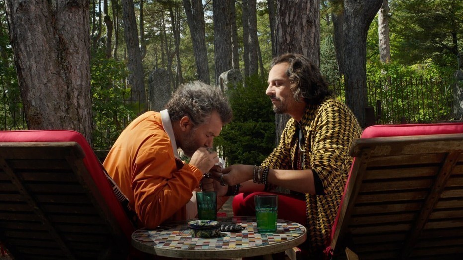 Antonio Banderas en Asier Etxeandia in Dolor y Gloria