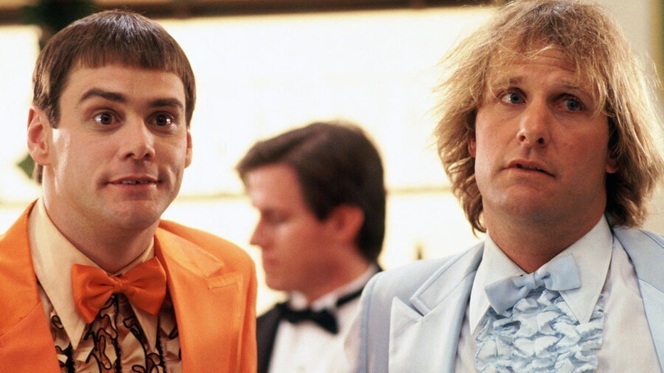 Jim Carrey en Jeff Daniels in Dumb & Dumber