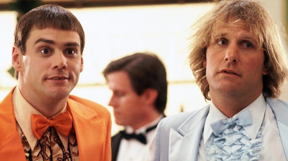 Jim Carrey en Jeff Daniels in Dumb & Dumber