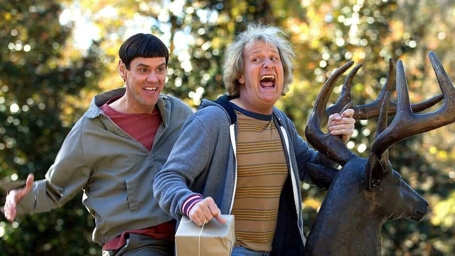 Jim Carrey en Jeff Daniels in Dumb and Dumber To