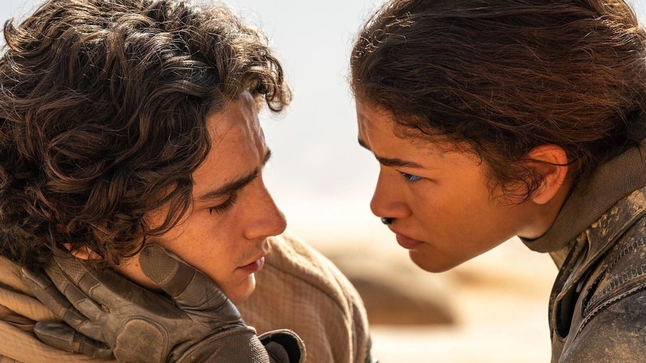 Timothée Chalamet en Zendaya in Dune: Part Two