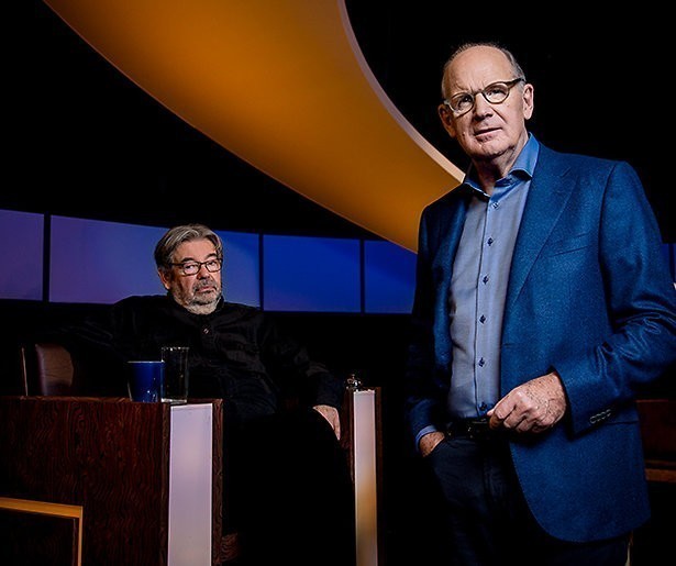 Viggo Waas en Josje Huisman in De Slimste Mens