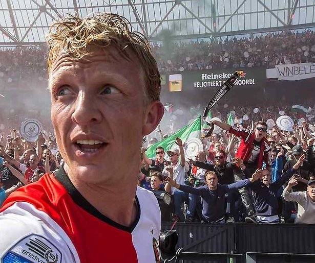 Dirk Kuyt van Feyenoord in RTL Late Night