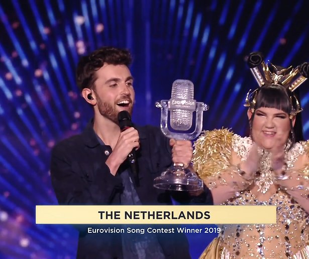 Duncan Laurence wint met Arcade het Eurovisie Songfestival 2019