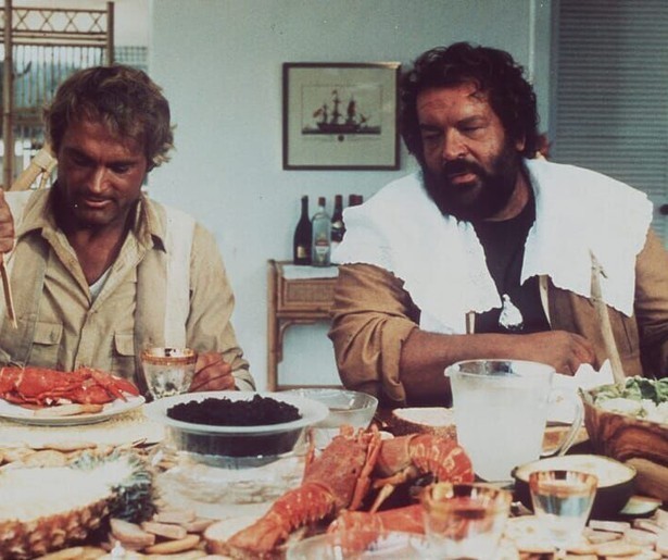 Bud Spencer en Terence Hill worden dierenvrienden in De Vier Vuisten op Safari