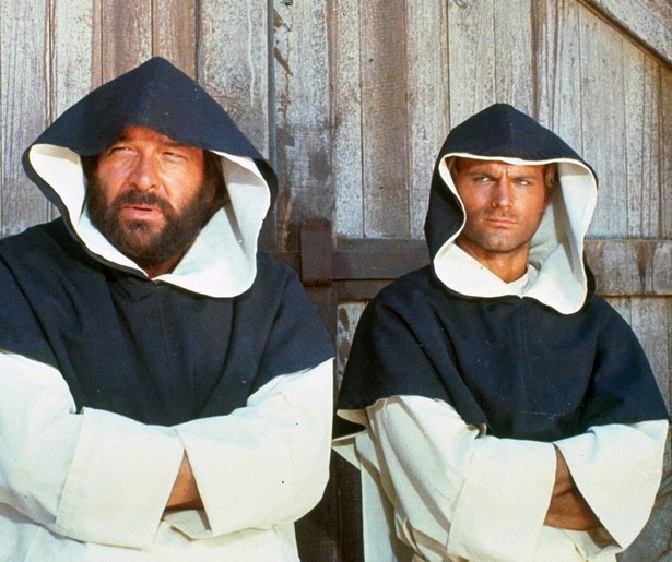 Bud Spencer en Terence Hill bevinden zich in De Vier Vuisten van de Duivel op het slechte pad