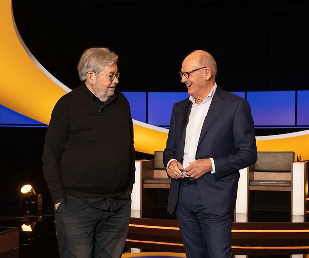 Einde van een tijdperk: Philip Freriks en Maarten van Rossem nemen afscheid van De Slimste Mens