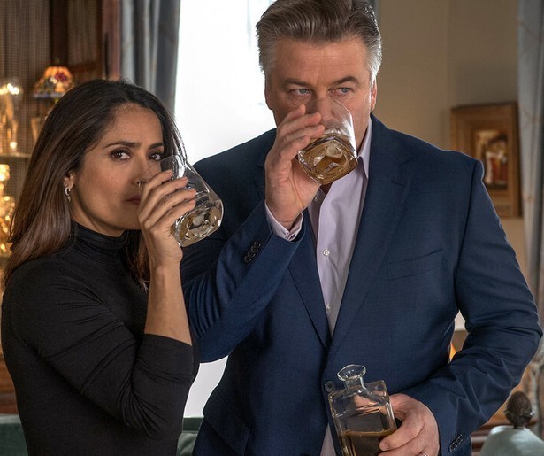 Alec Baldwin en Salma Hayek aan de drank in komedie Drunk Parents