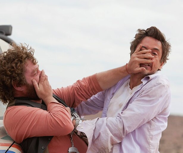 Robert Downey Jr. heeft een vermoeiende rit voor de boeg in Due Date