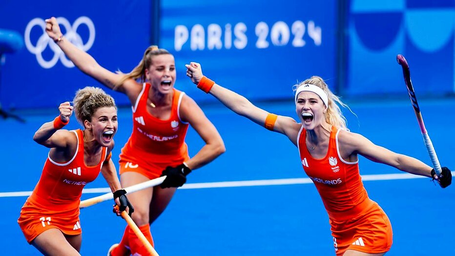 Yibbi Jansen en hockeycollega's