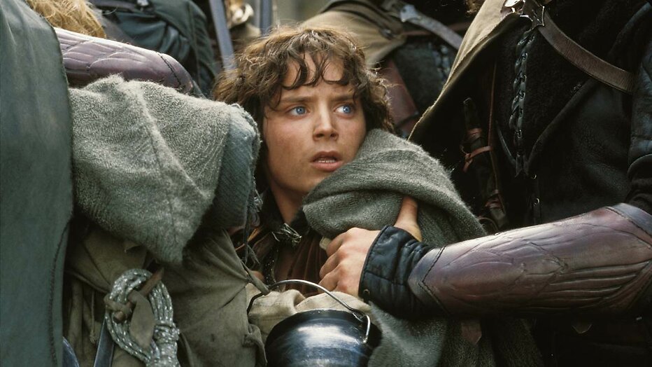 Elijah Wood als Frodo Baggins in The Lord of the Rings: The Two Towers Elijah Wood als Frodo Baggins in The Lord of the Rings: The Two Towers