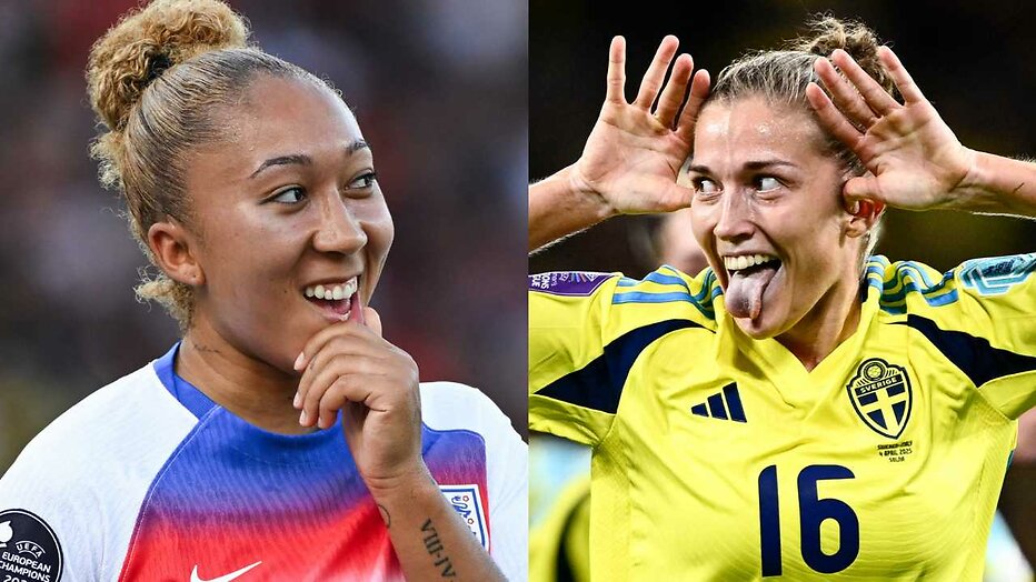 Lauren James van Engeland en Filippa Angeldahl van Zweden